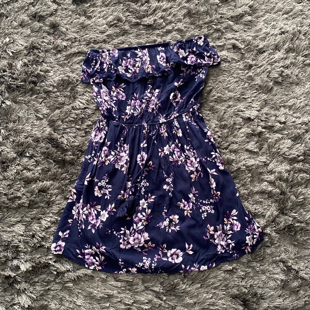 Floral Strapless Dress